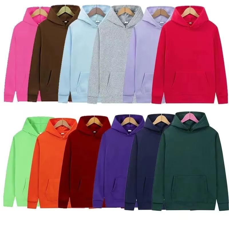 Streetwear Brand Red - Herren Damen Kapuzenpullover Sweatshirts Mode Einfarbig