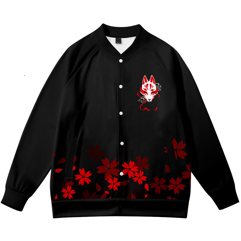 Streetwear Brand Flower - Mäntel Anime Blume Fuchs 3D Gedruckt