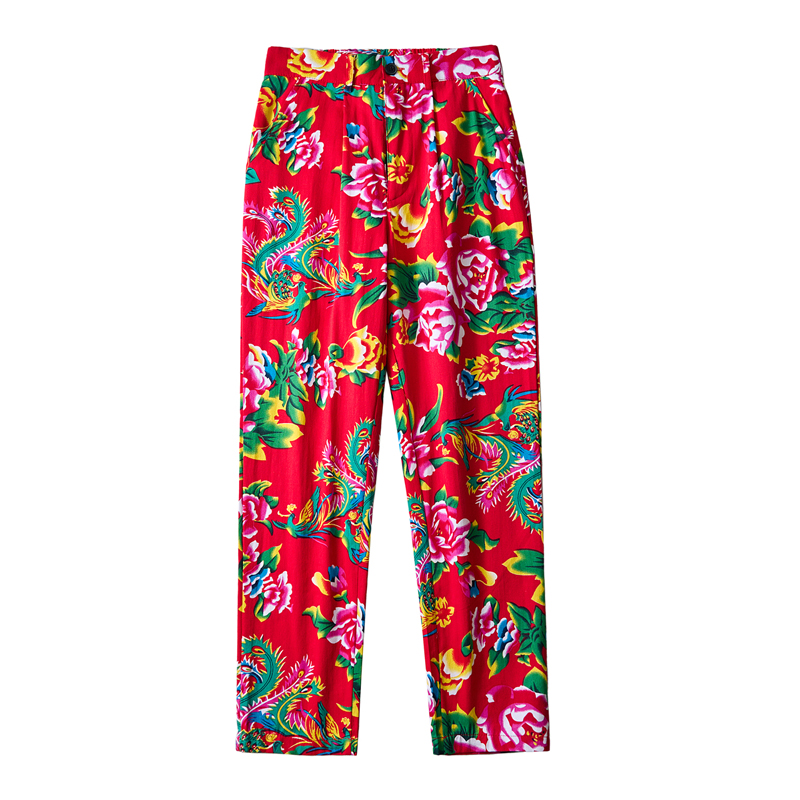 Streetwear Brand Flower - Männer chinesischen Stil beliebte Hosen hochwertige