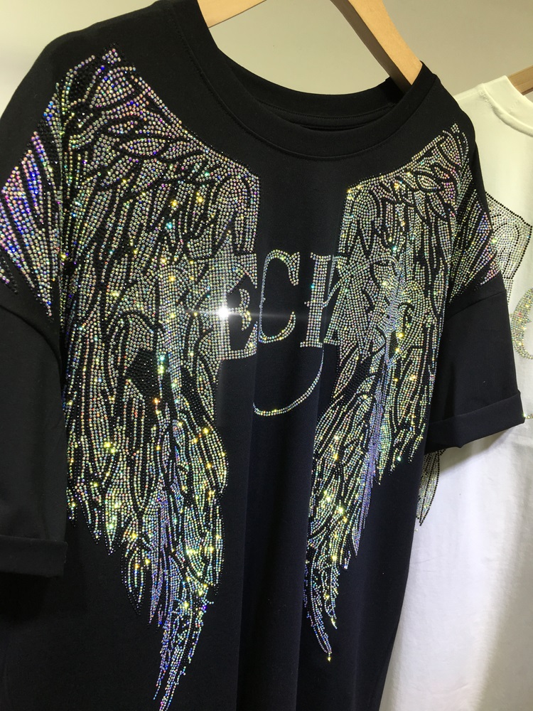 L-4XL übergroße Strass Engels  – Streetwear Brand Top Bewertung und Preis
