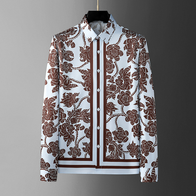 Marken-Herrenhemd mit Blumenmu – Streetwear Brand Flower Bewertung und Preis