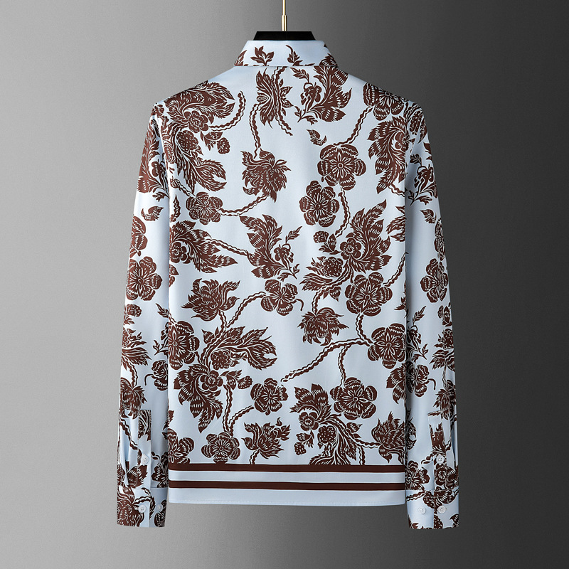 Marken-Herrenhemd mit Blumenmu – Streetwear Brand Flower Bewertung und Preis